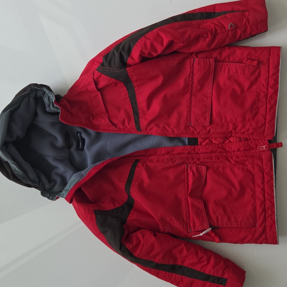 Lands' End Gray Fleece Jacket